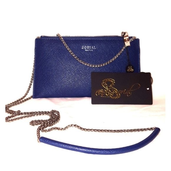 Sorial Handbags - NWT Sorial Sapphire Blue Mini Crossbody Sling Purse